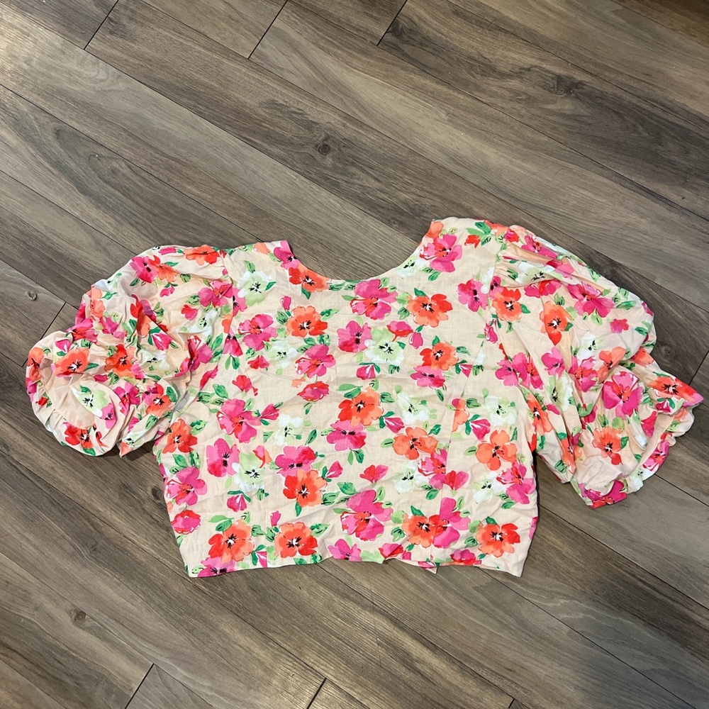 Versona multicolored crop top, size x-large